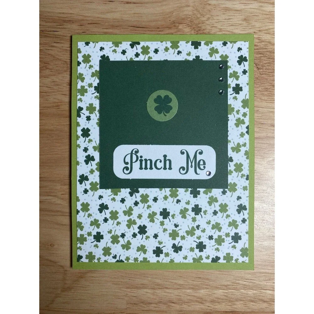 Handmade St. Patrick’s Day Blank Greeting Card A2 & Envelope